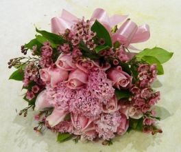 CODE 71995 - Wedding Bouquet of Roses and Hyacinthus
